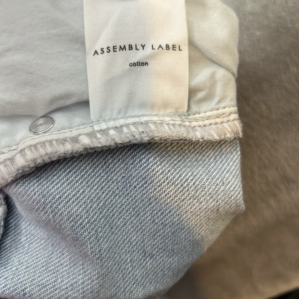 Assembly Label Jeans Straight Relaxed Fit Blue Denim Jeans Women's Size 8 - Picture 16 of 16